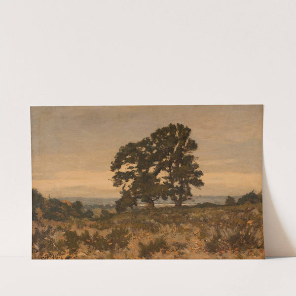 Deux arbres en lisière de forêt (19th Century) by Henri-Joseph Harpignies