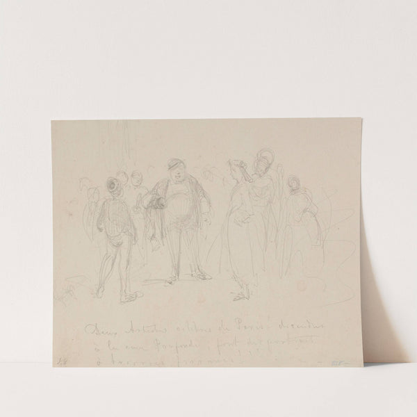 Deux Artistes Célèbres de Paris (1858) by James Abbott McNeill Whistler