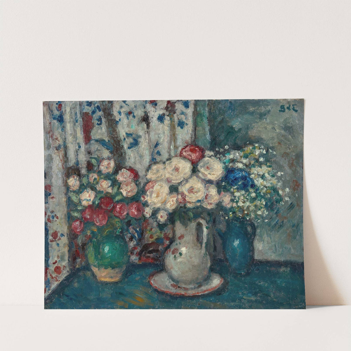 Deux bouquets de roses by Georges d'Espagnat