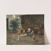 Deux enfants devant l’échoppe (1887) by Eugène Girardet