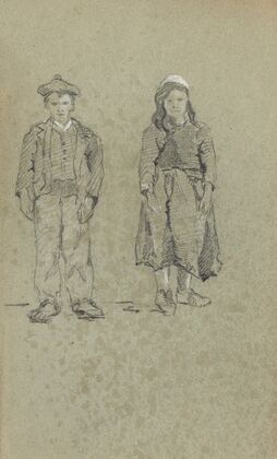 Deux enfants en costume — size preview
