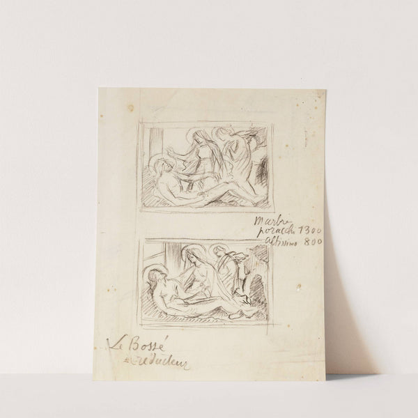 Deux études pour une Piétà by Arthur-Joseph Gueniot