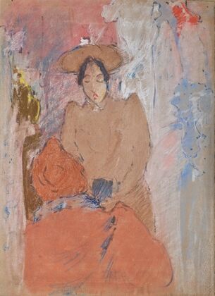 Deux femmes en conversation ou La visite (circa 1894)