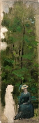Deux figures de femmes (dont une inachevÃ©e) au pied d’un arbre — size preview