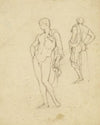 Deux hommes nus debout