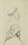 Deux têtes d’arabes, de profil vers la droite (1896)