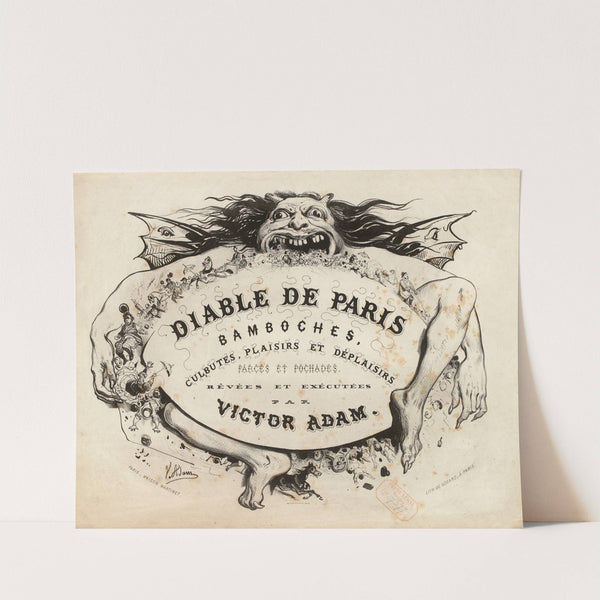 Diable de Paris Bamboches, culbutes, plaisirs et déplaisirs farces et pochades, rêvées et exécutées (1855) by Victor Adam