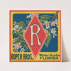 Diamond R Produce Label (1920s)