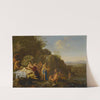 Diana and her attendants in a landscape with the spoils of the hunt by Cornelis Van Poelenburch