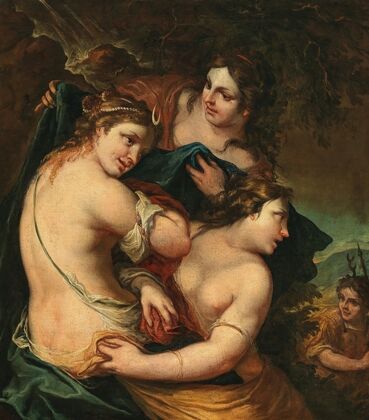 Diana and her nymphs surprised by Actaeon