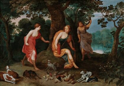 Diana And Her Nymphs Surrounded By The Spoils Of The Hunt — size preview