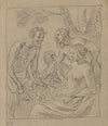 Diana and Two Nymphs Receiving Gifts from a Satyr (recto)
