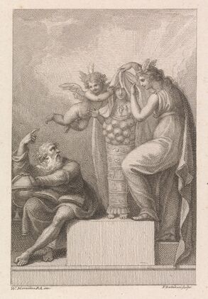 Diana of Ephesus Being Unveiled by Cupid and Mercury (ca.1785)