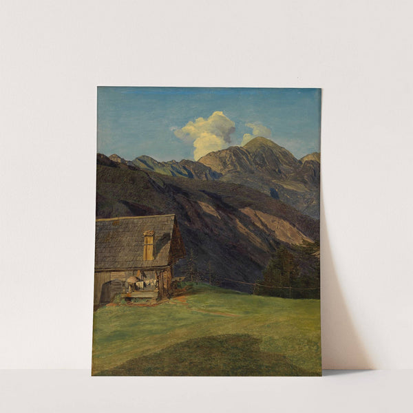 Die Alpenhütte auf dem Hoisenrad bei Ischl (1834) by Ferdinand Georg Waldmüller