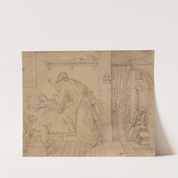 Die Auferweckung des Sohnes der Witwe von Sidon (1861) by Julius Schnorr Von Carolsfeld