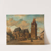 Die Augustinerkirche in Perchtoldsdorf bei Wien (1885) by Elias Pieter van Bommel