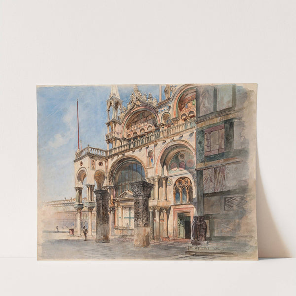 Die Basilica di San Marco in Venedig (ca 1860) by Ludwig Johann Passini