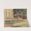 Die Blumenterrasse im Wannseegarten nach Nordwesten (Circa 1918) by Max Liebermann