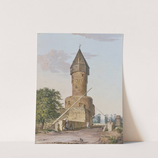 Die Bockenheimer Warte zu Frankfurt am Main by Anton Radl
