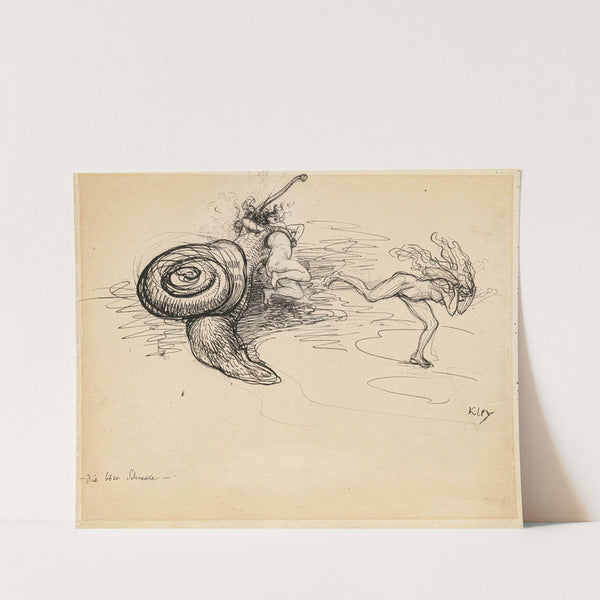 Die böse Schnecke (1909) by Heinrich Kley