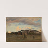 Die &#039;Casina di Raffaello&#039; im Park der Villa Borghese by Johann Wilhelm Schirmer