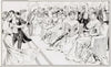 Die ‘Drachenwand’ (Ballmütter und Patronessen beobachten das Geschehen auf der Tanzfläche) (1900)
