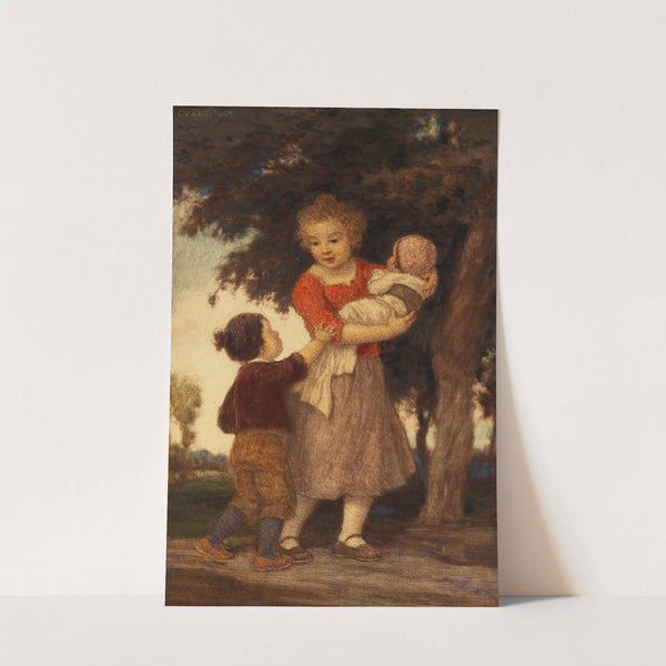Die drei Geschwister by Ludwig von Zumbusch