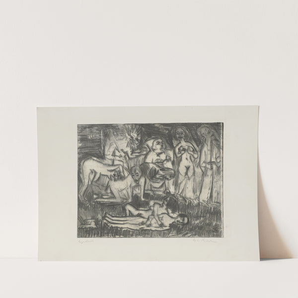 Die Erscheinung der Sieben (1923) by Ernst Ludwig Kirchner