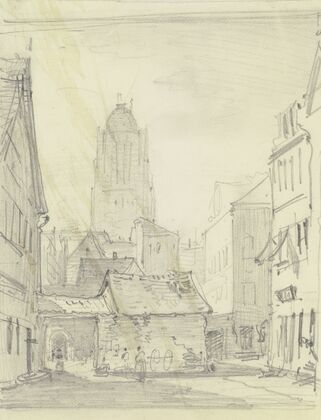 Die Fleischgasse in Frankfurt am Main