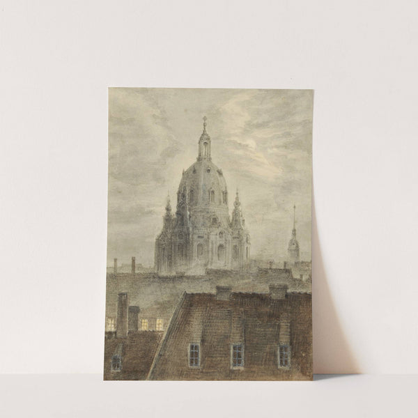 Die Frauenkirche in Dresden by Carl Gustav Carus
