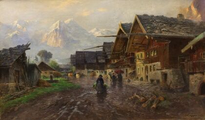 Die Frühlingsstraße in Garmisch