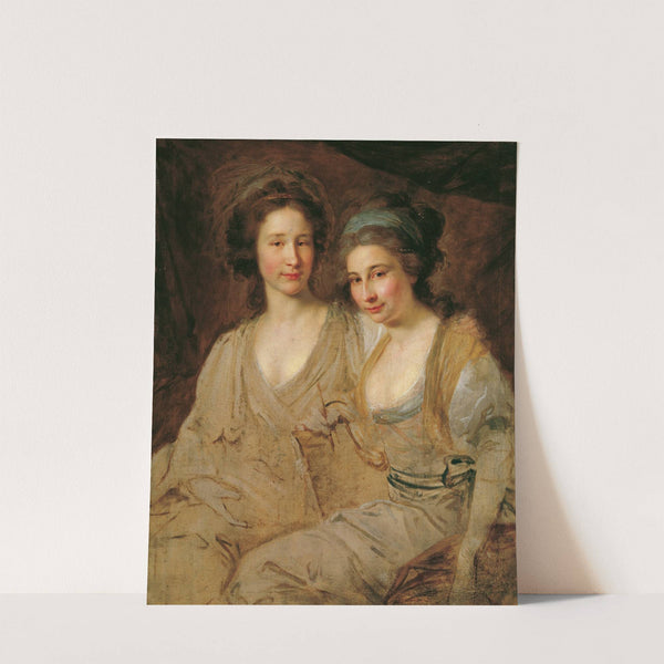 Die Gräfinnen Caroline und Zoë Thomatis by Johann Baptist von Lampi the Elder