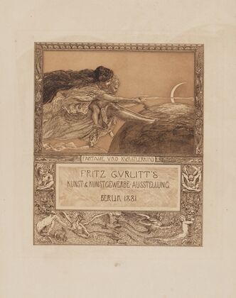 Die Gurlitt-Ausstellungskarte; Fantasie und Künstlerkind