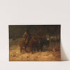 Die Heimkehr (ca 1860) by Adolf Schreyer