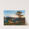 Die Kaskaden von Tivoli in der Abendsonne (1861) by Johann Jakob Frey