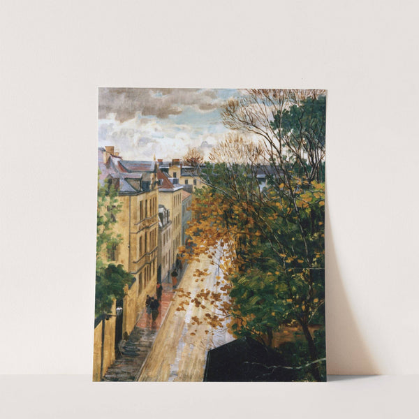 Die Kaulbachstraße in München nach dem Gewitter by Charles Vetter