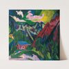 Die Klosterser Berge (1923) by Ernst Ludwig Kirchner