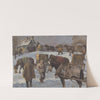 Die letzten Cabskutscher bei der Schneeabfuhr (1943-1944) by Karl Alexander Wilke