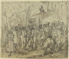 Die letzten zehn Soldaten vom vierten Regiment des polnischen Revolutionsheers betreten 1831 preußisches Gebiet