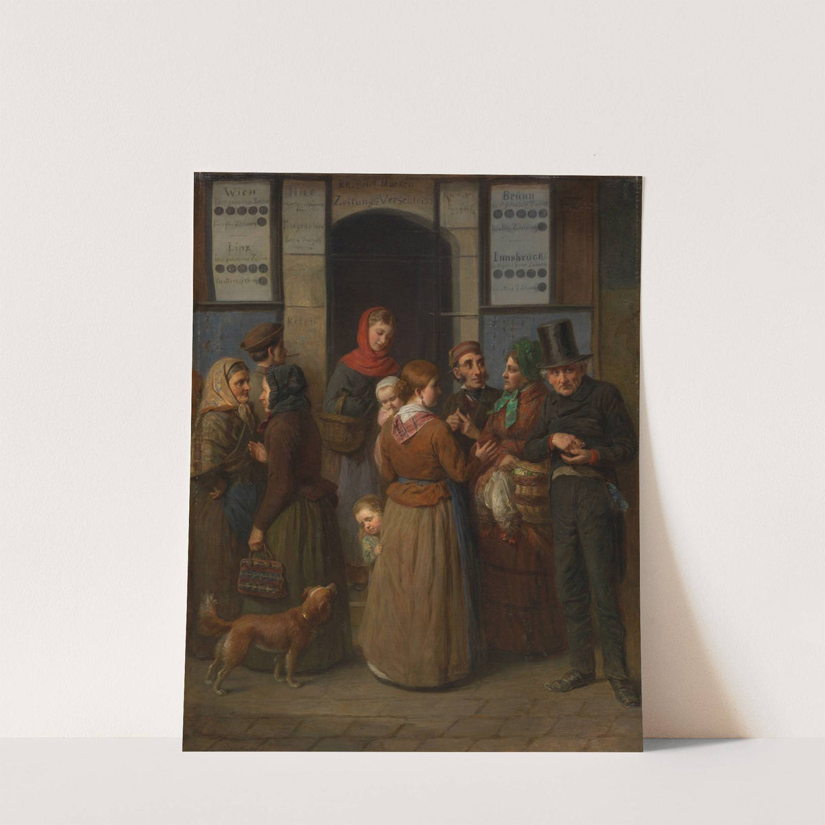 Die Lotterie auf der Brandstätte by Georg Decker