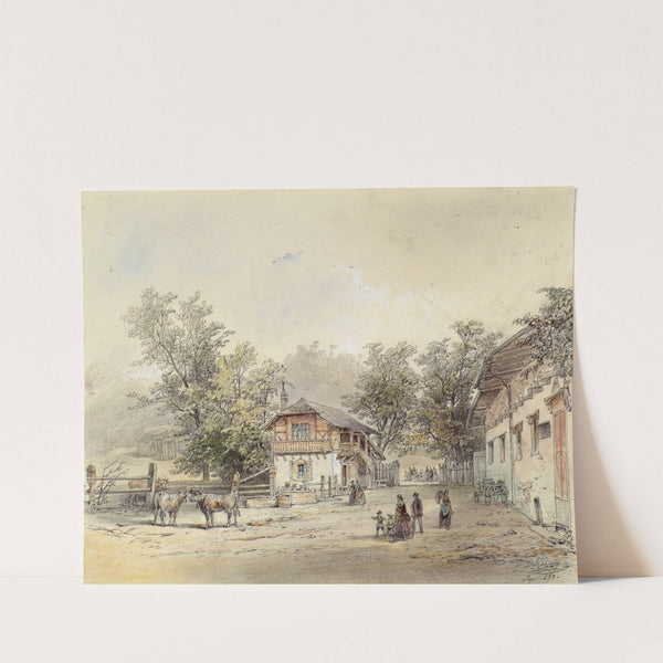 Die Meierei in der Vorderbrühl bei Wien by Ludwig Czerny