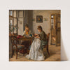 Die Näherin (around 1890) by Josef Gisela