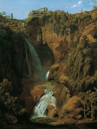 Die Neptungrotte (Wasserfall bei Tivoli)