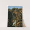 Die Neptungrotte (Wasserfall bei Tivoli) by Johann Martin von Rohden