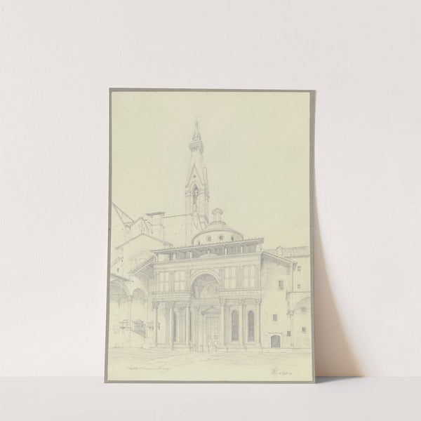 Die Pazzi-Kapelle bei Santa Croce in Florenz by Friedrich Wilhelm Ludwig