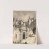 Die Porta Valbona in Urbino by Hermann Lismann