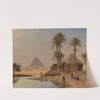Die Pyramiden bei Gizeh (1880) by Michael Haubtmann