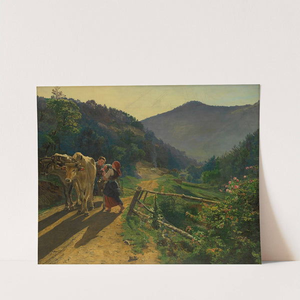 Die Rosenzeit (ca. 1864) by Ferdinand Georg Waldmüller