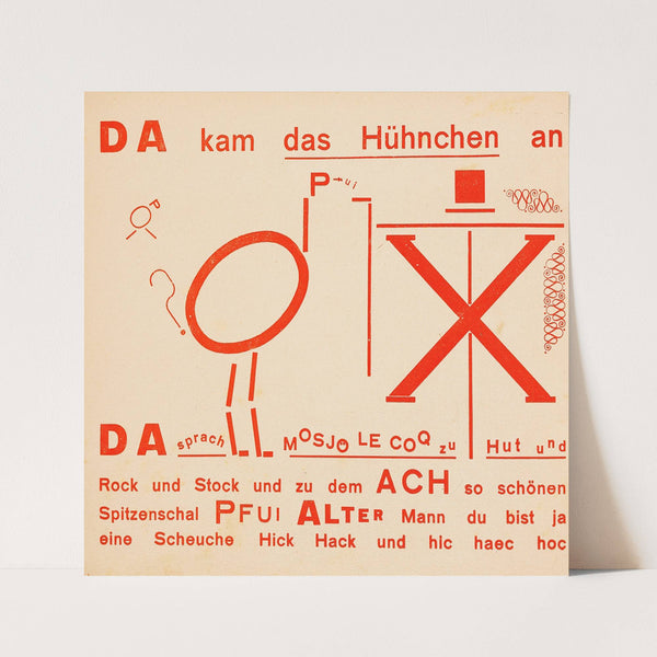 Die Scheuche by Kurt Schwitters