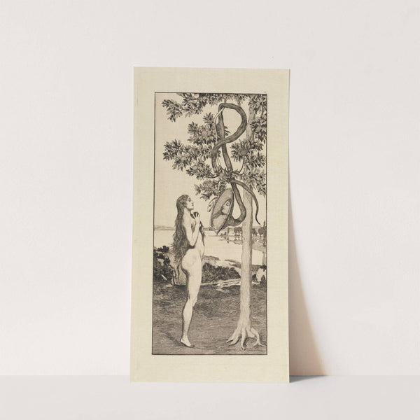 Die Schlange (Eva und die Zukunft, Opus III, Blatt 3) (1880-1882) by Max Klinger
